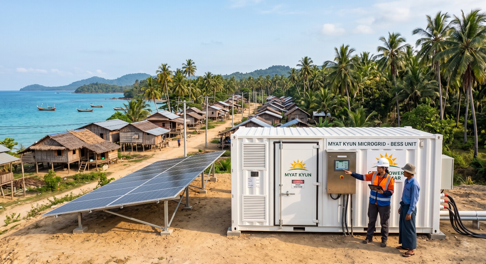Off-Grid Containerized BESS & Solar Microgrid