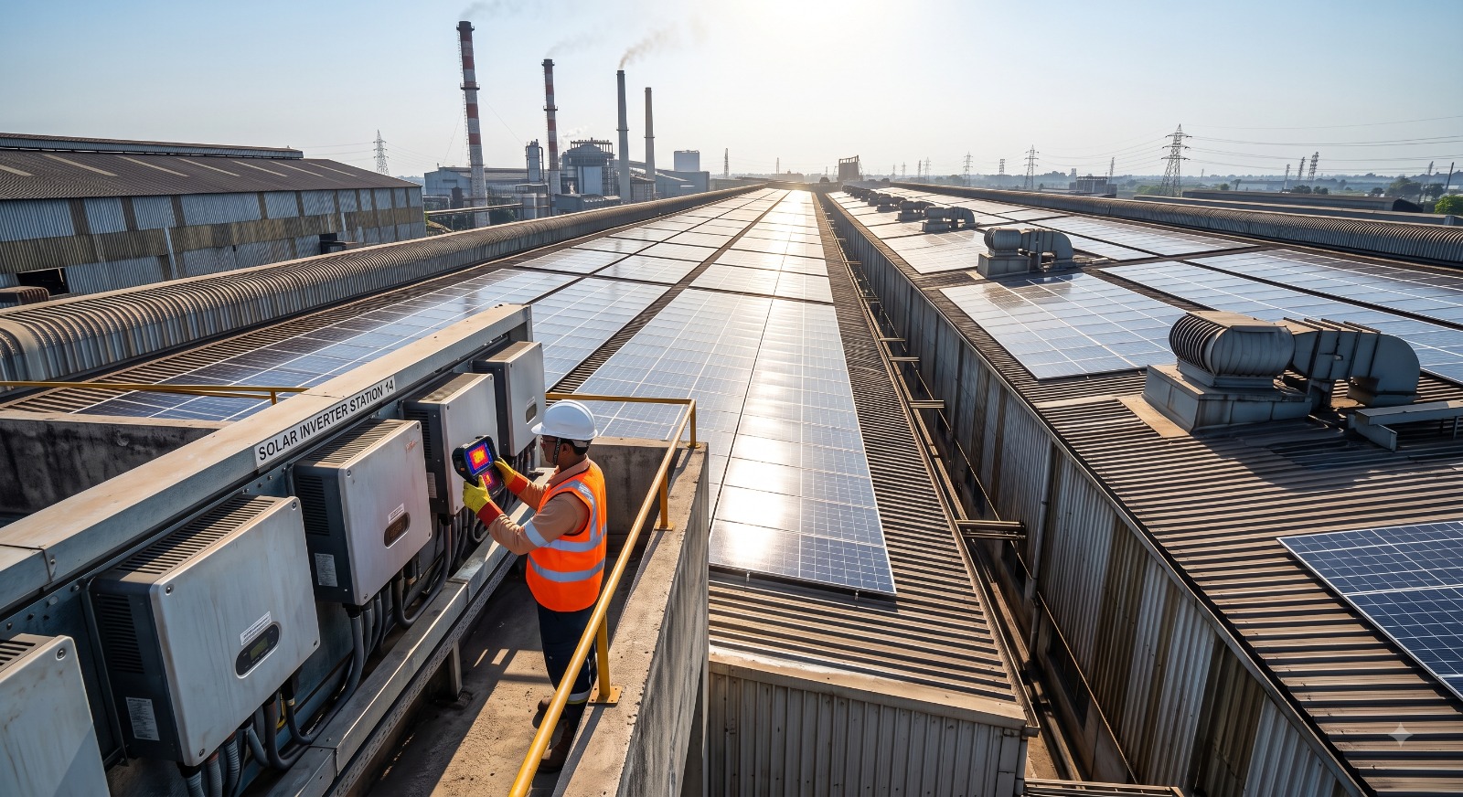 Industrial Rooftop Solar Installation